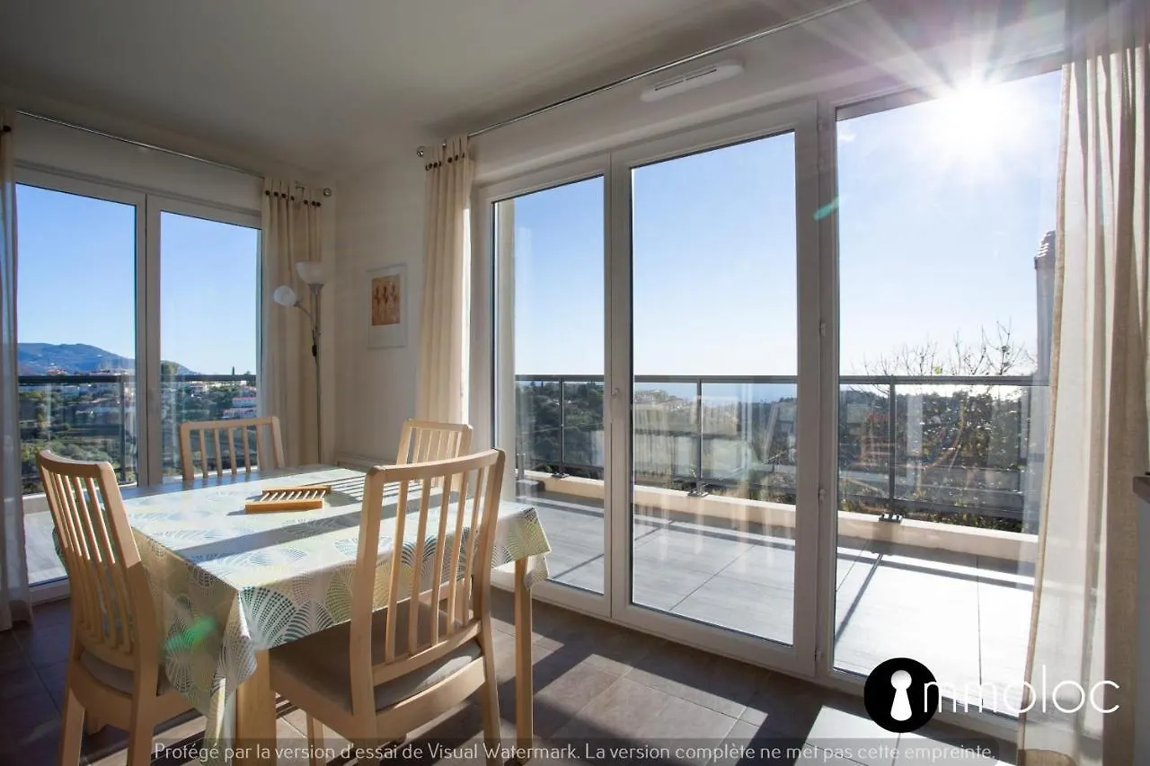 Air-Conditioned Apartment With Pool Garage In A Luxury Residence Nice Hébergement de vacances